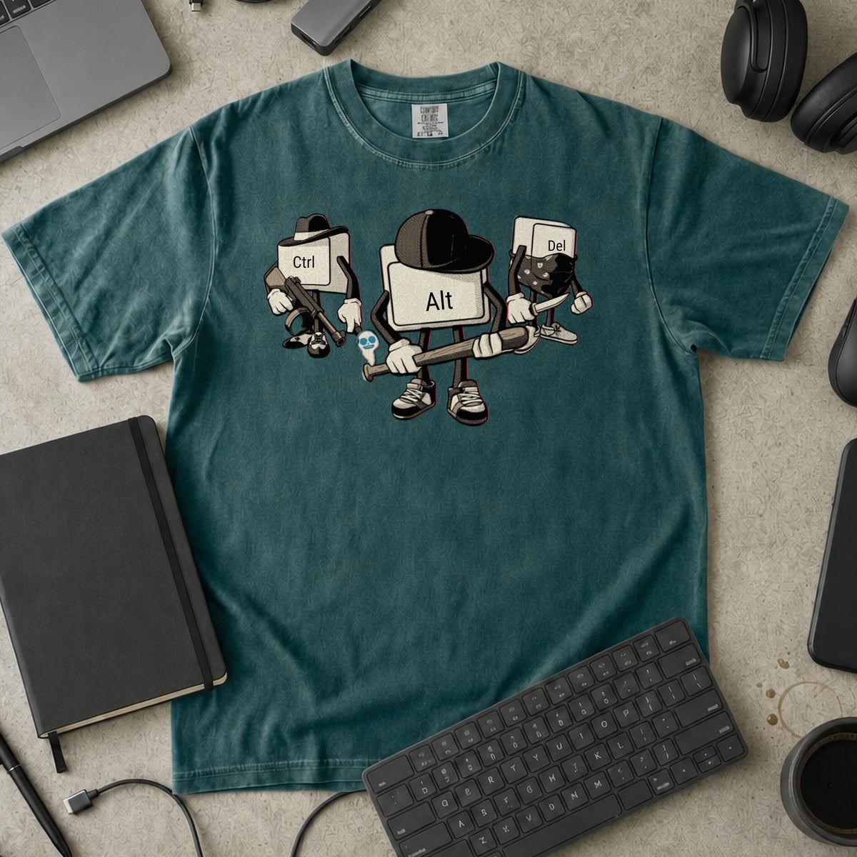 Alt Bot Premium Shirt — blue spruce Premium Shirt mock-up
