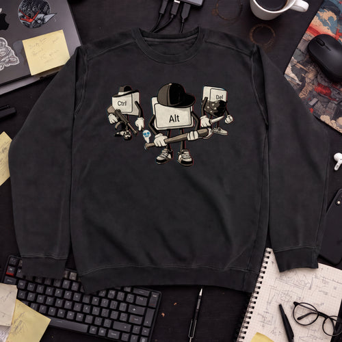 Alt Bot Sweatshirt — Black