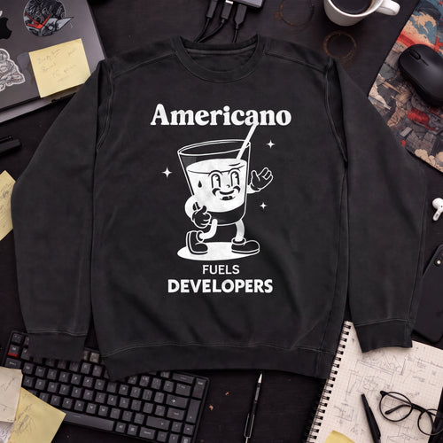 Americano Fueling Developers Sweatshirt — Black