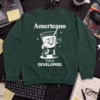 Americano Fueling Developers Sweatshirt — Bottle Green