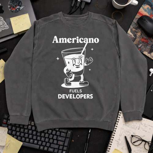 Americano Fueling Developers Sweatshirt — Pepper