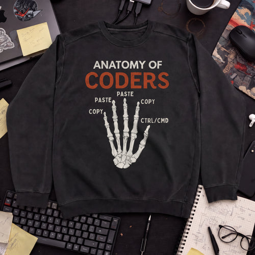 Anatomy Of Coders Sweatshirt — Black