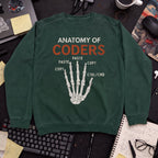 Anatomy Of Coders Sweatshirt — Bottle Green