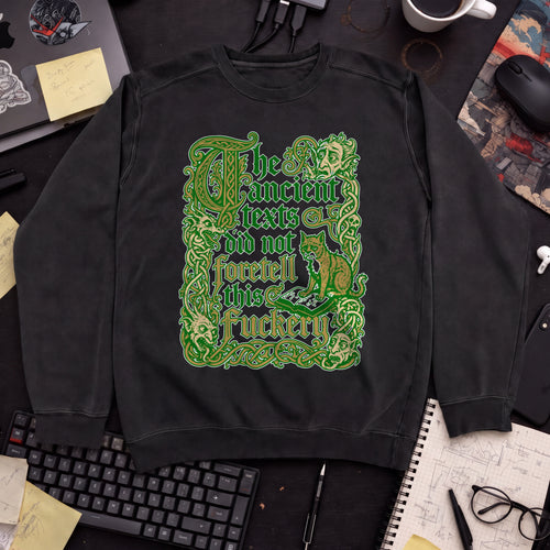Ancient Texts Sweatshirt — Black
