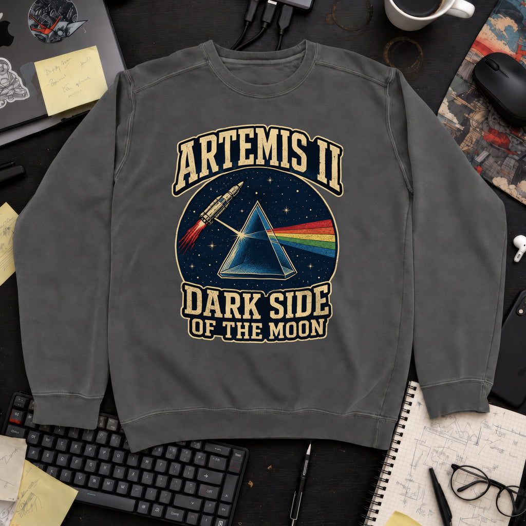 Artemis II: Dark Side of the Moon Sweatshirt — Pepper