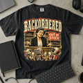 Backordered Shirt — Black Comfort Colors 1717 flat lay