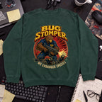 Bug Stomper: We Endanger Species Sweatshirt — Bottle Green
