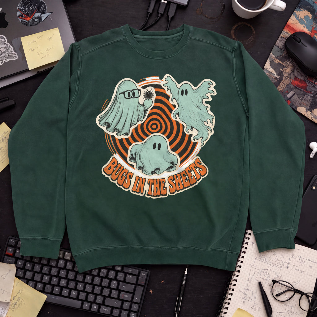 Bugs in the Sheets Sweatshirt — Bottle Green