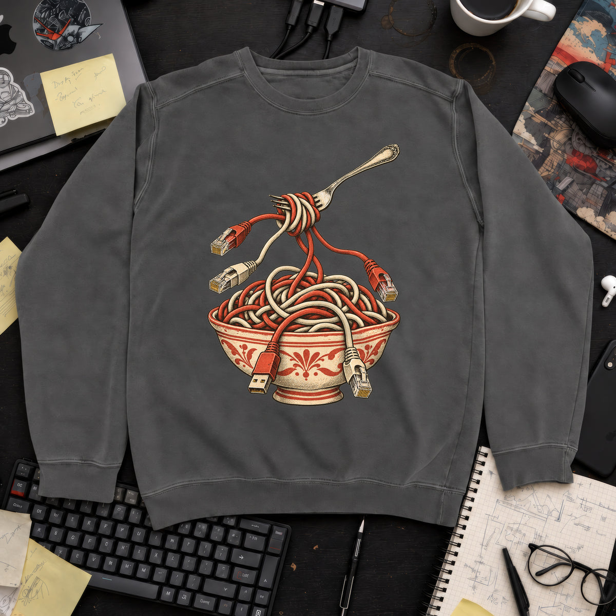 Cable Spaghetti Sweatshirt sweatshirt — Pepper