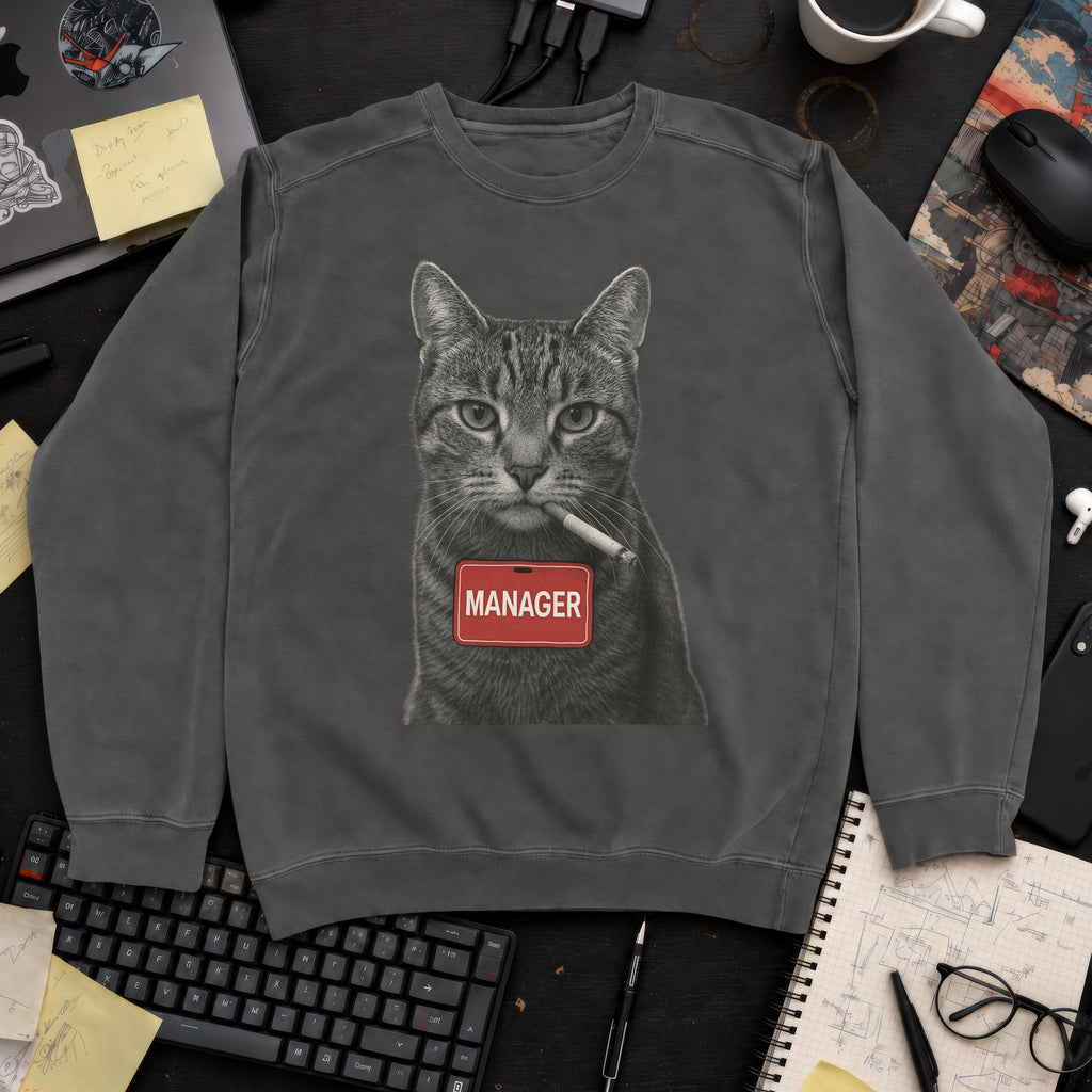Cat Manager Sweatshirt — Pepper