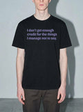 Not Enough Credit Premium Shirt - black--bust_to_thigh