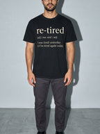 Re-Tired Premium Shirt - black--bust_to_thigh