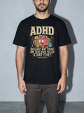ADHD & Proud Premium Shirt - black--bust_to_thigh