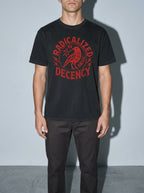 Radically Decent Premium Shirt - black--bust_to_thigh
