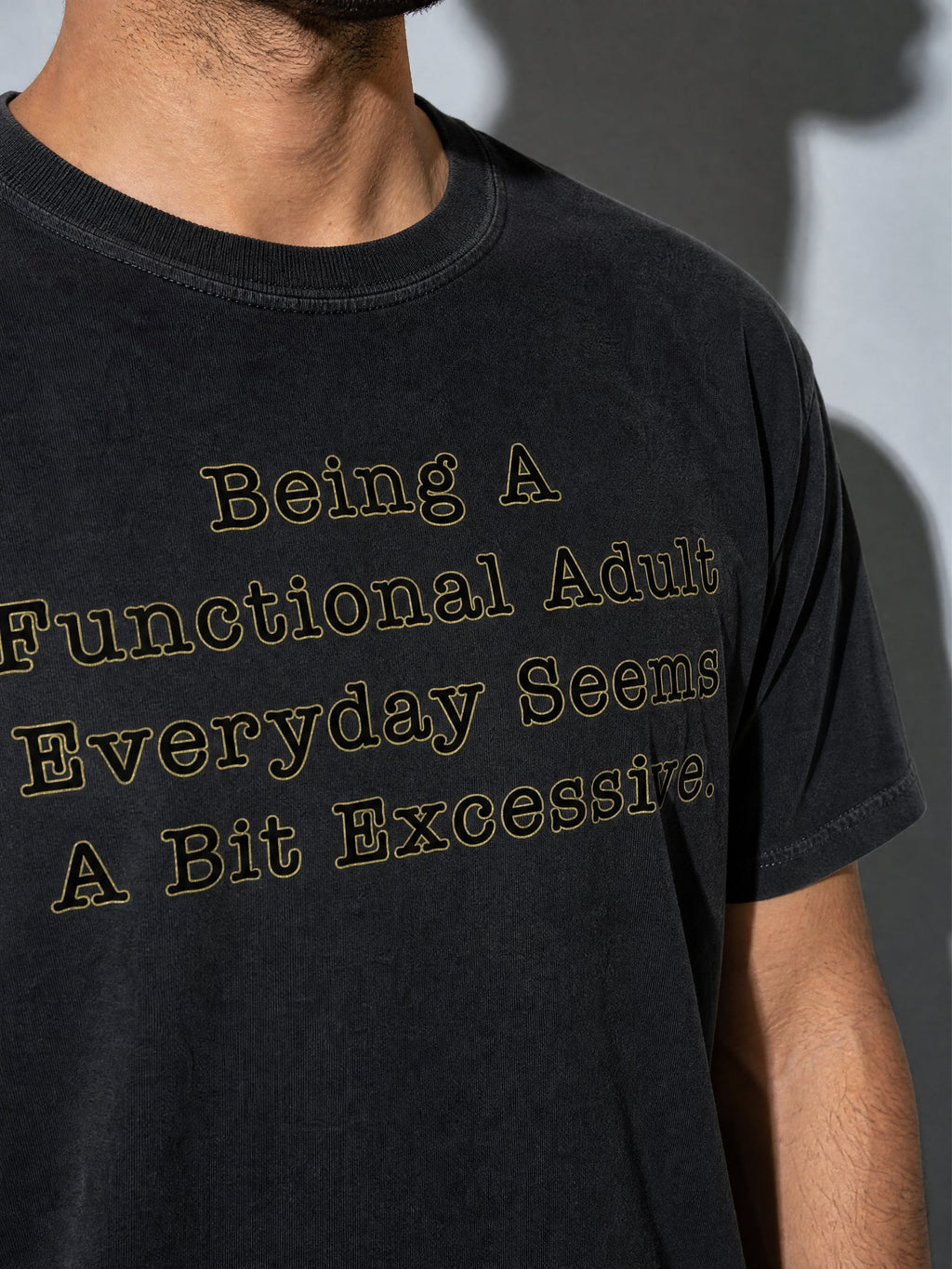 Functional Adult Premium Shirt - black--macro