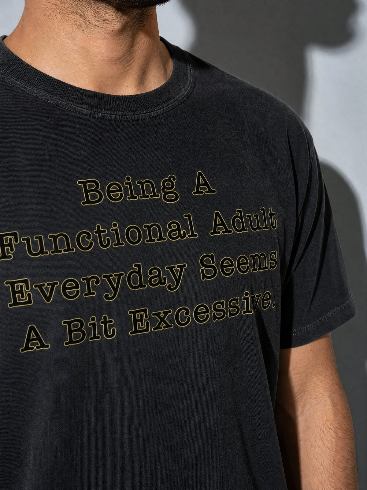 Functional Adult Premium Shirt - black--macro