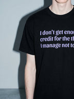 Not Enough Credit Premium Shirt - black--macro