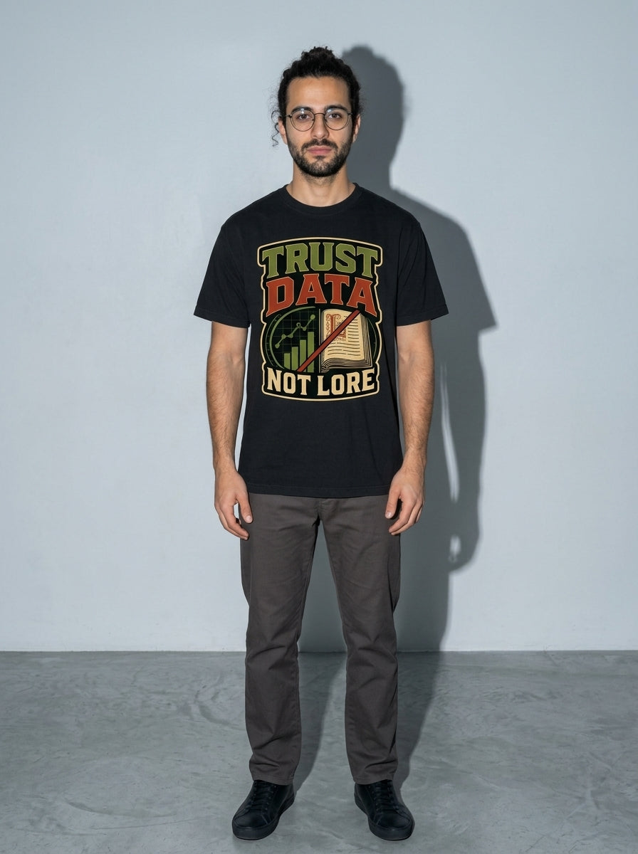 Trust Data, Not Lore Premium Shirt - black--main