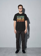 Same Age as Old People Premium Shirt - black--main