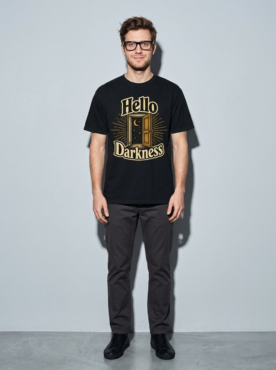 Hello Darkness Premium Shirt - black--main