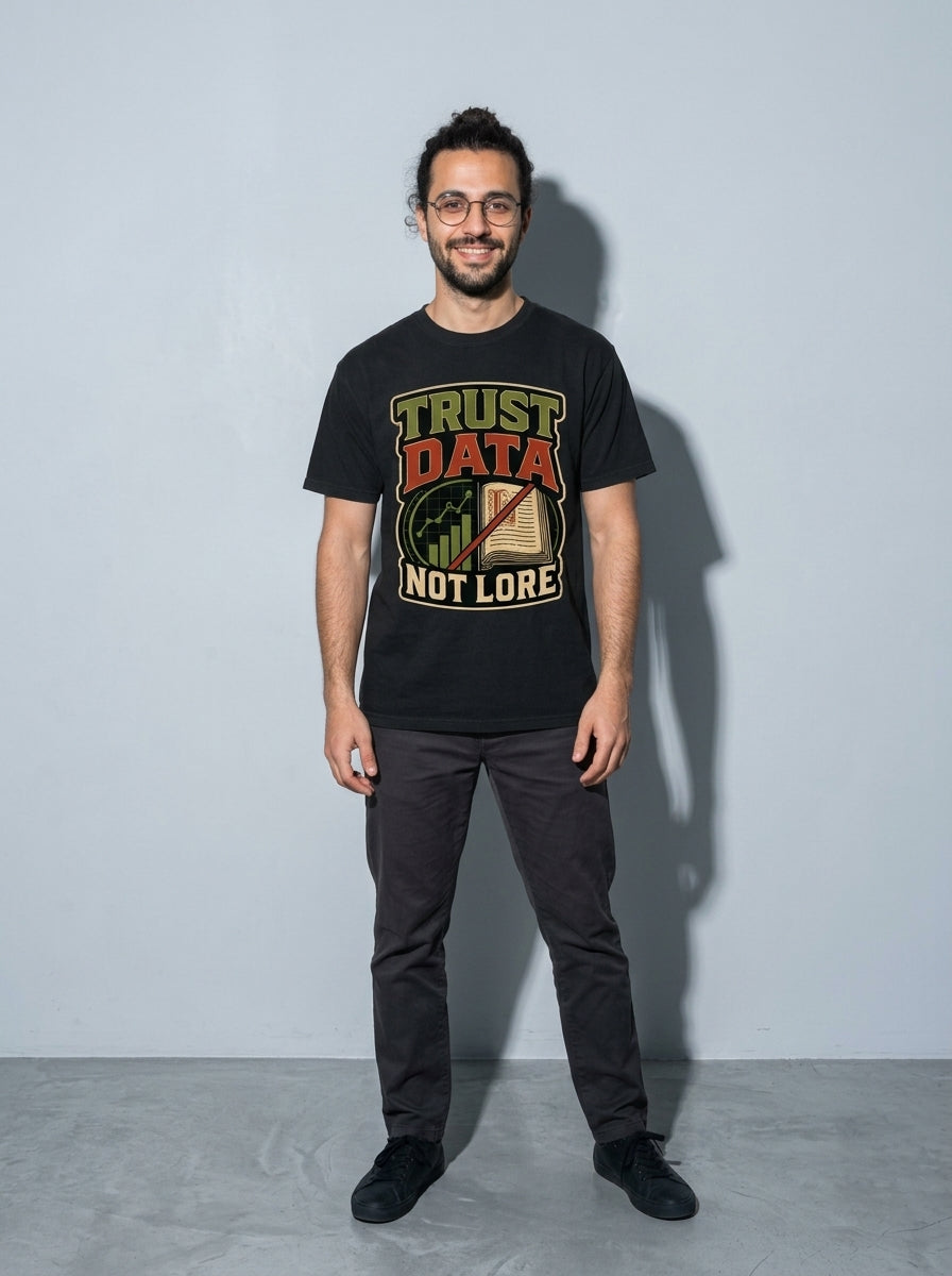 Trust Data, Not Lore Premium Shirt - black--main