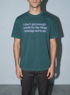 Not Enough Credit Premium Shirt - blue-spruce--bust_to_thigh