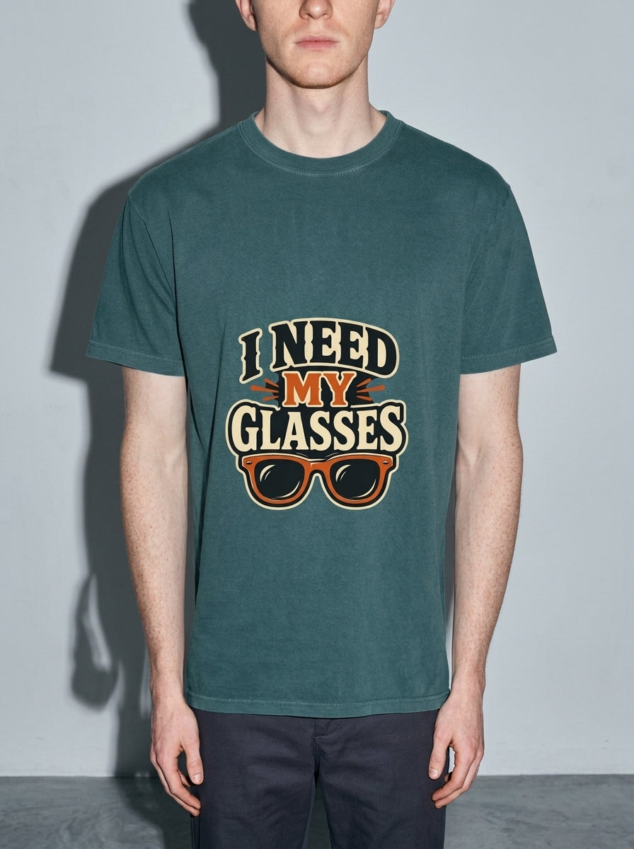 I Need My Glasses Premium Shirt - blue-spruce--bust_to_thigh