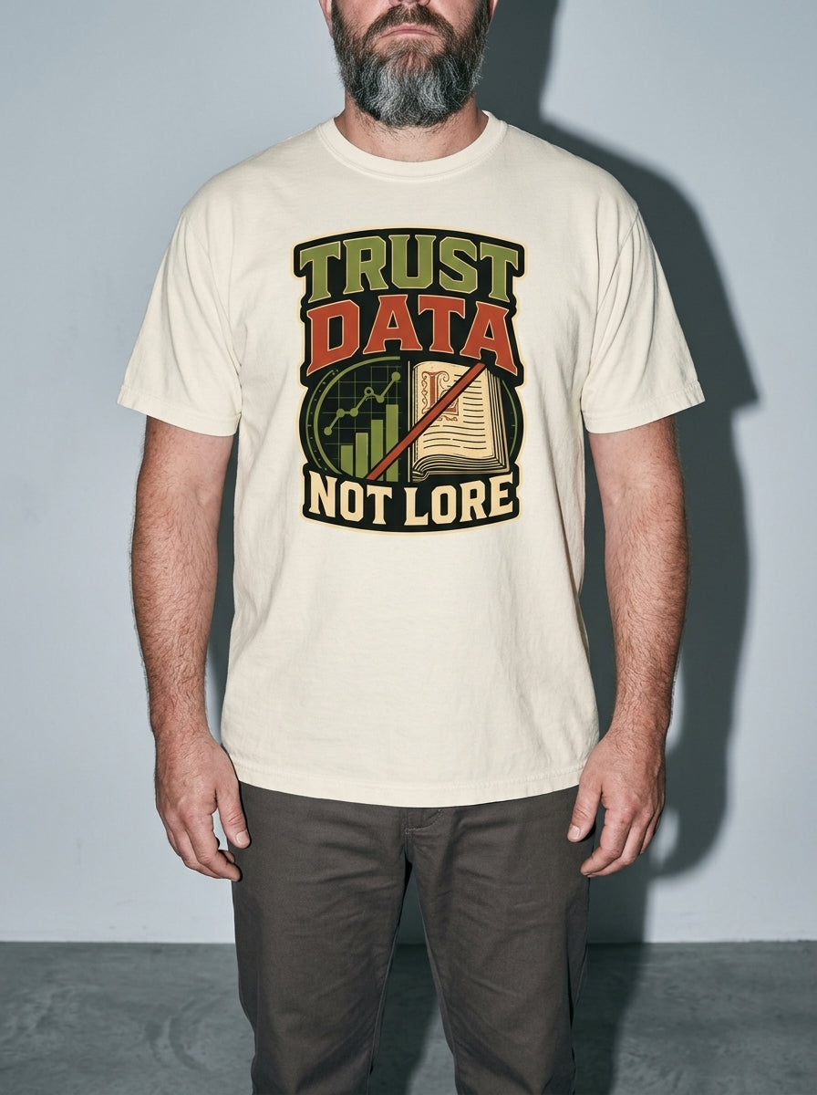 Trust Data, Not Lore Premium Shirt - ivory--bust_to_thigh