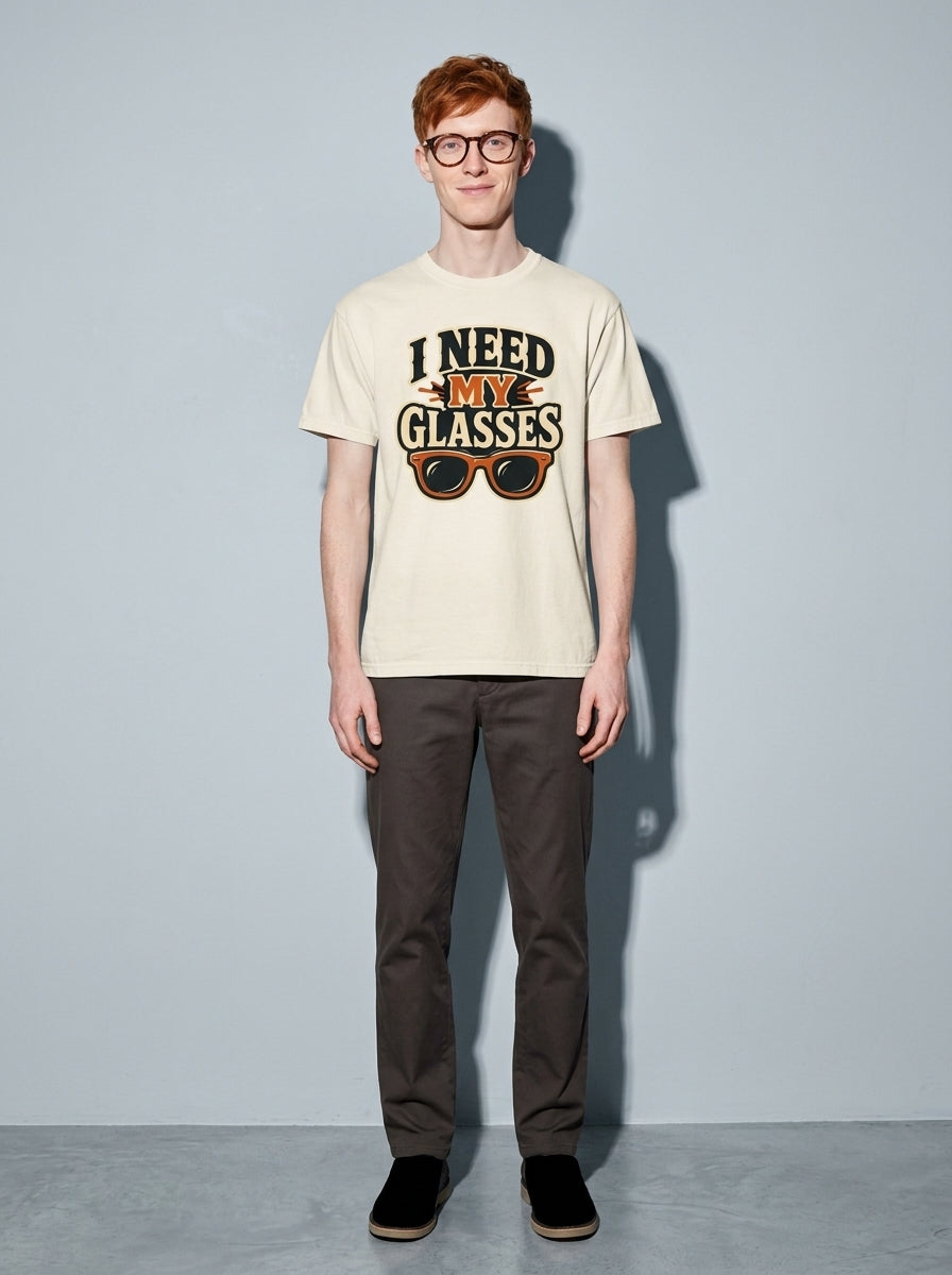 I Need My Glasses Premium Shirt - ivory--main