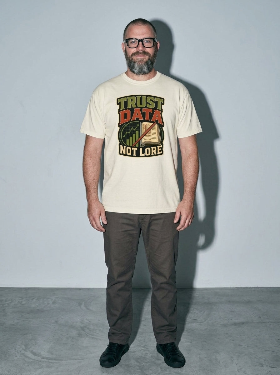 Trust Data, Not Lore Premium Shirt - ivory--main