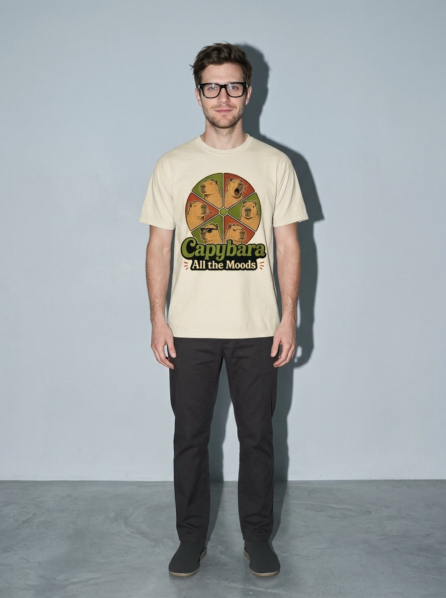 Capybara All the Moods Premium Shirt - ivory--main