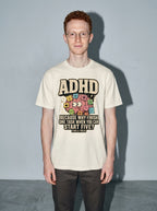 ADHD & Proud Premium Shirt - ivory--main