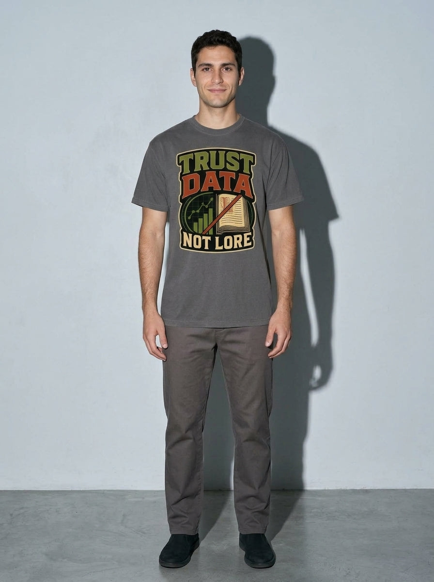 Trust Data, Not Lore Premium Shirt - pepper--main
