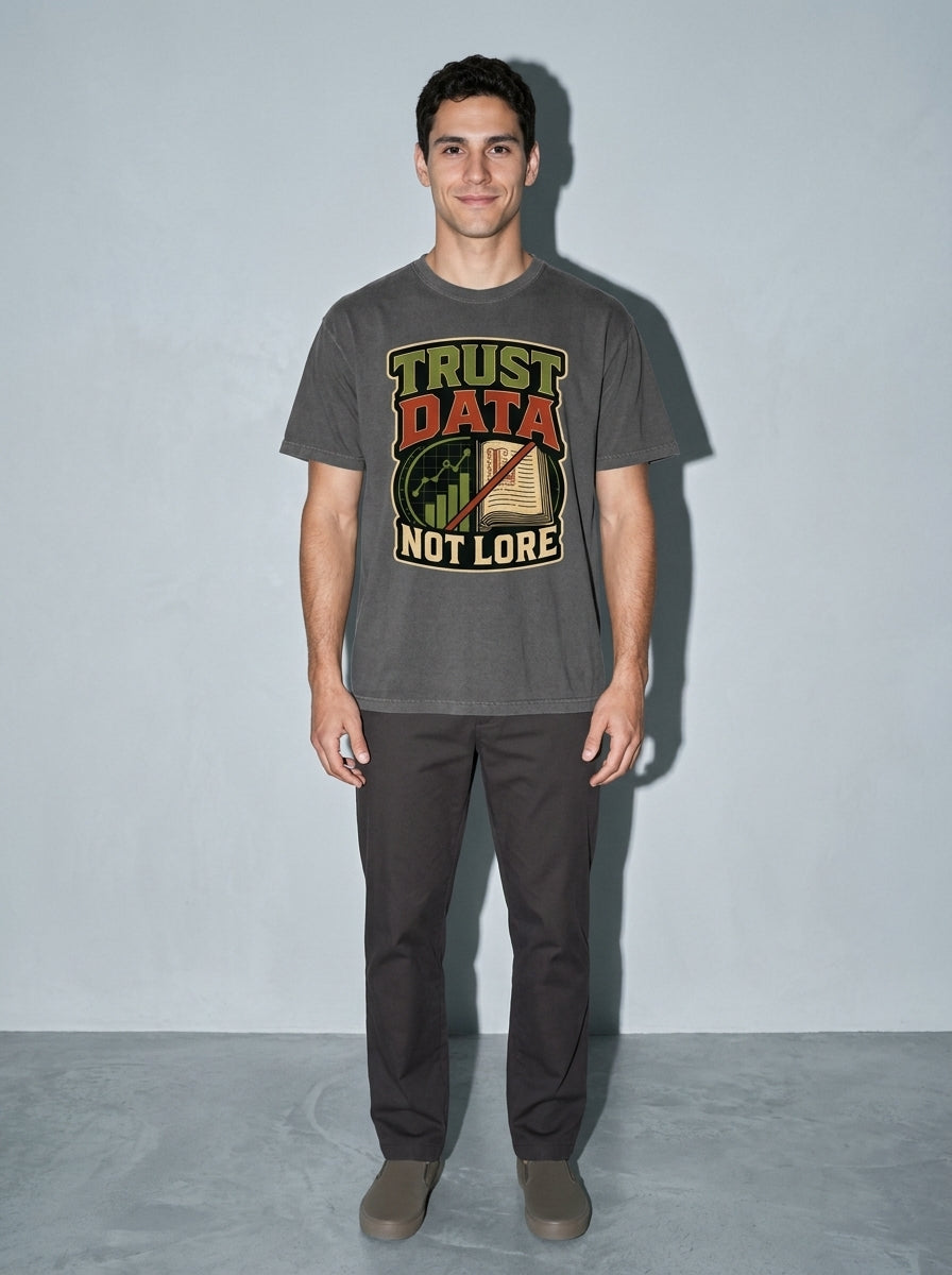 Trust Data, Not Lore Premium Shirt - pepper--main