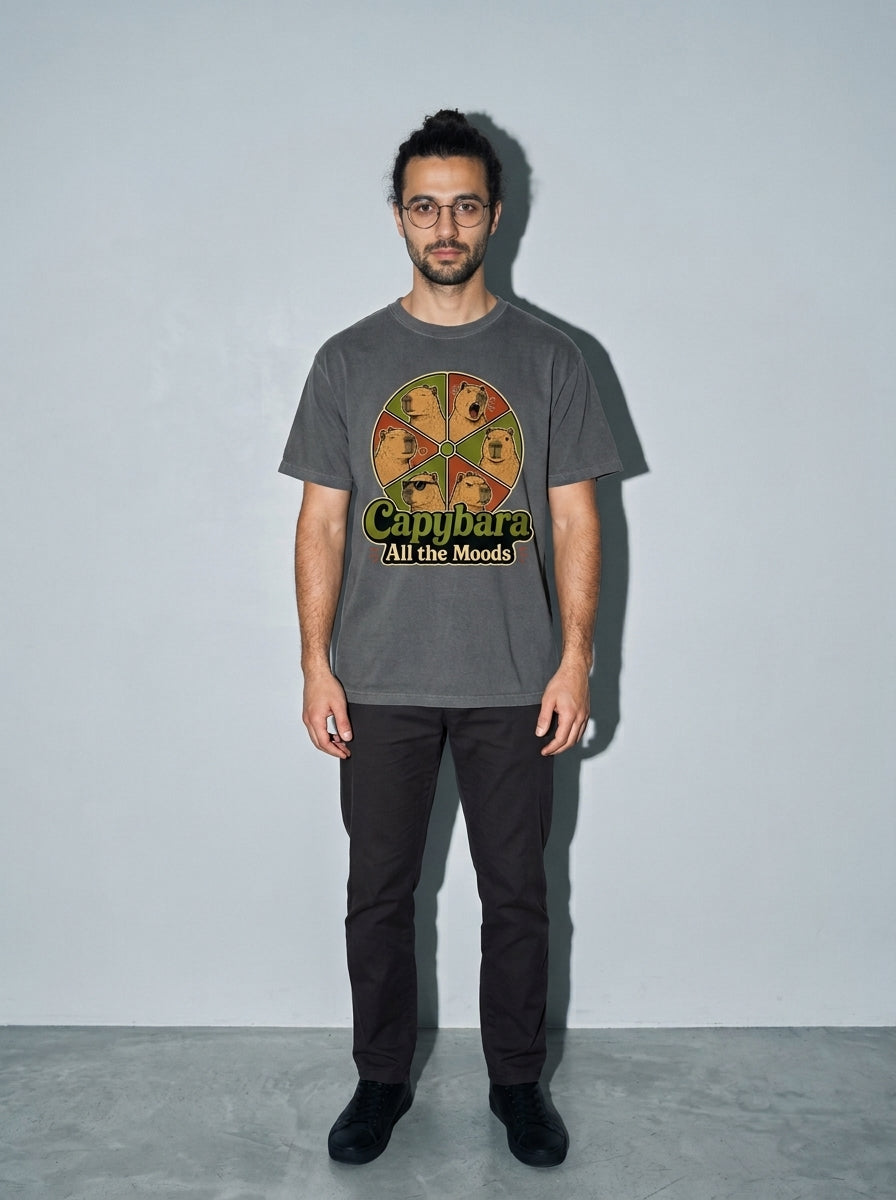 Capybara All the Moods Premium Shirt - pepper--main