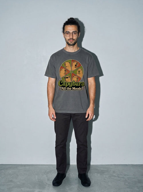 Capybara All the Moods Premium Shirt - pepper--main