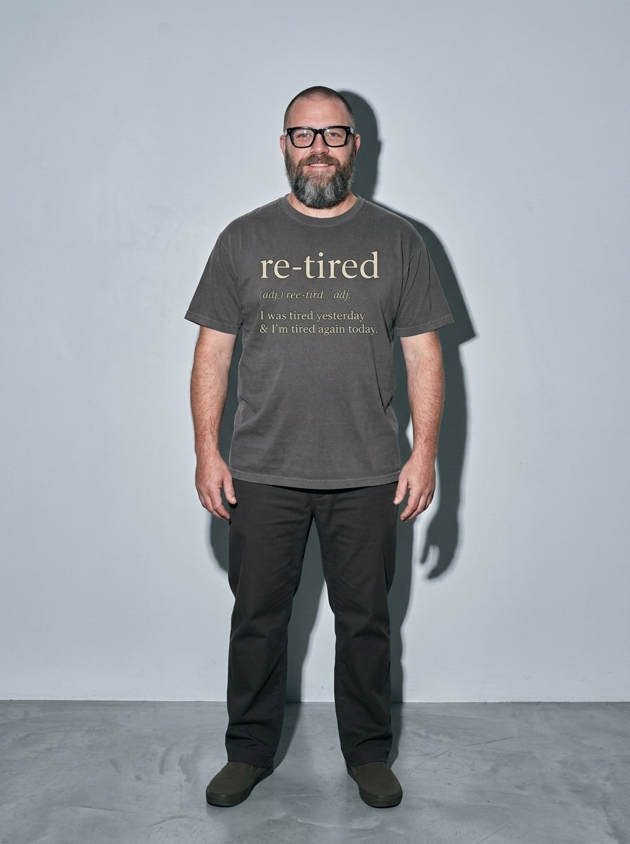 Re-Tired Premium Shirt - pepper--main