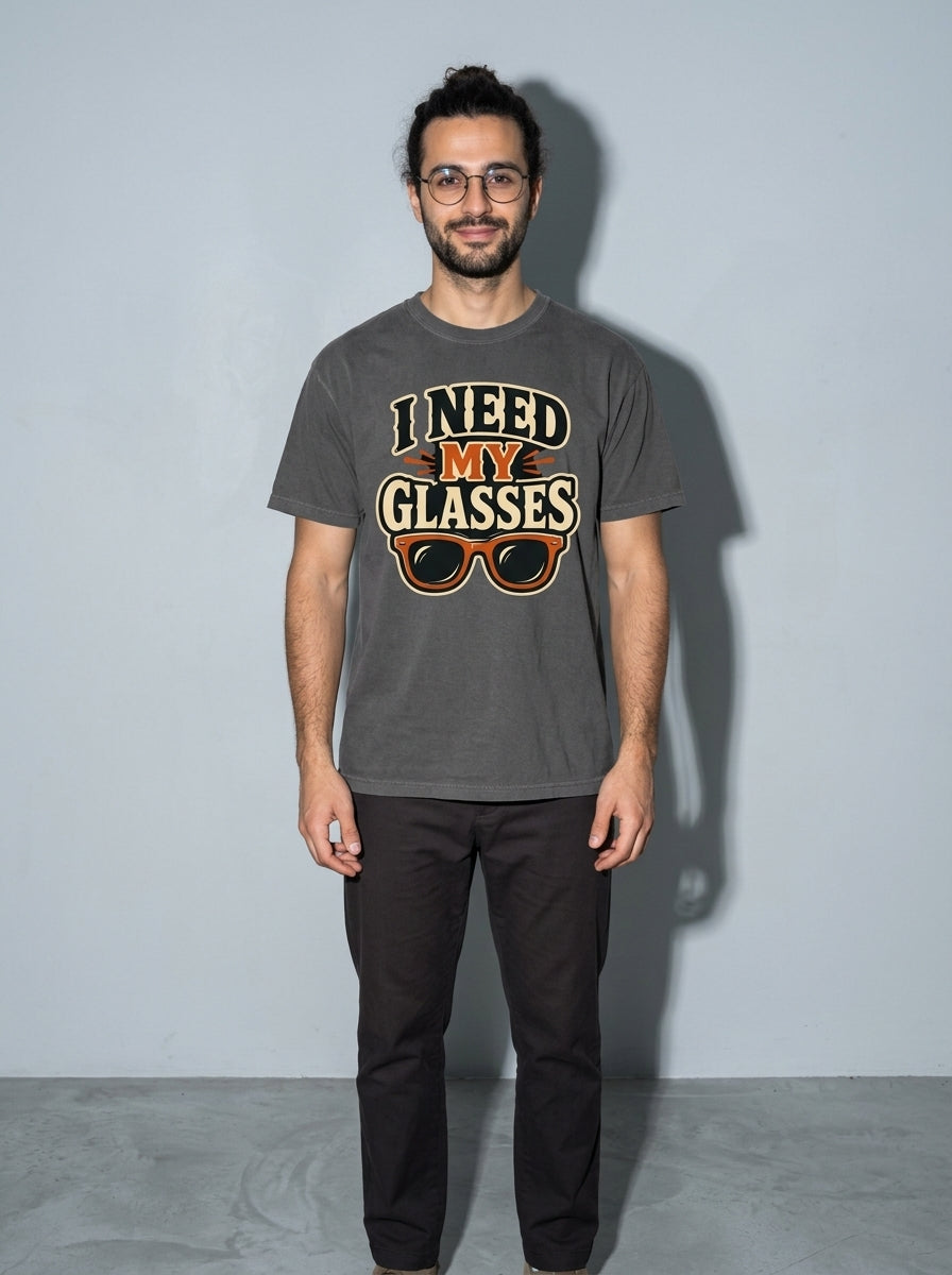I Need My Glasses Premium Shirt - pepper--main