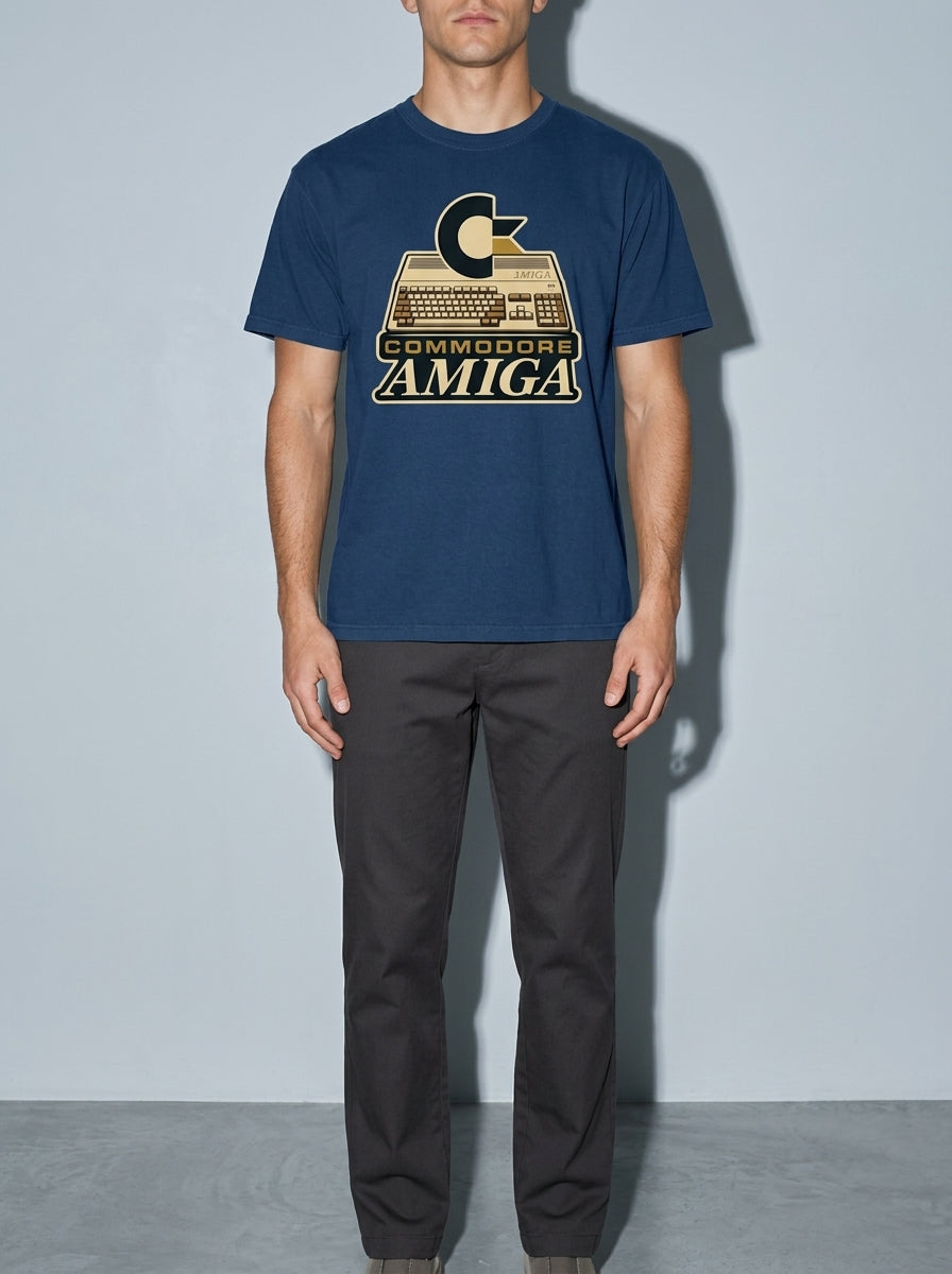 Commodore Amiga Premium Shirt - true-navy--bust_to_thigh