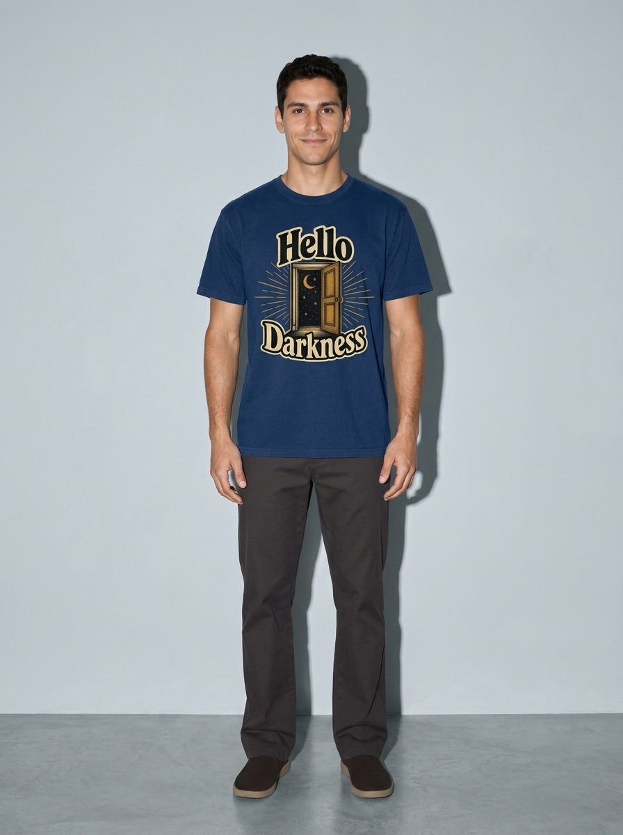 Hello Darkness Premium Shirt - true-navy--main