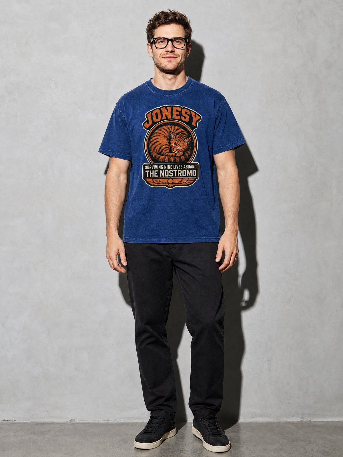 Jonesy: Surviving Nine Lives Premium Shirt - true-navy--main