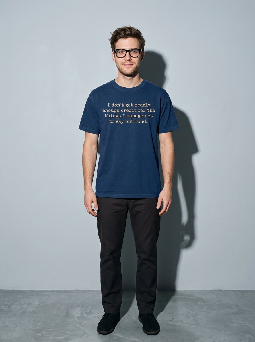 Nearly Enough Credit Premium Shirt - true-navy--main