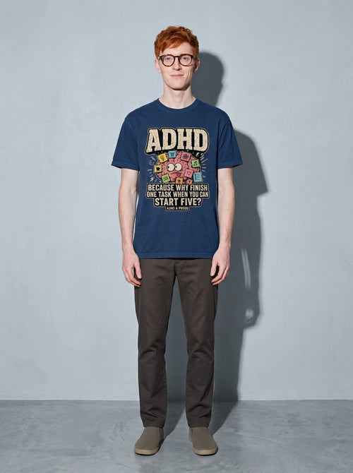 ADHD & Proud Premium Shirt - true-navy--main