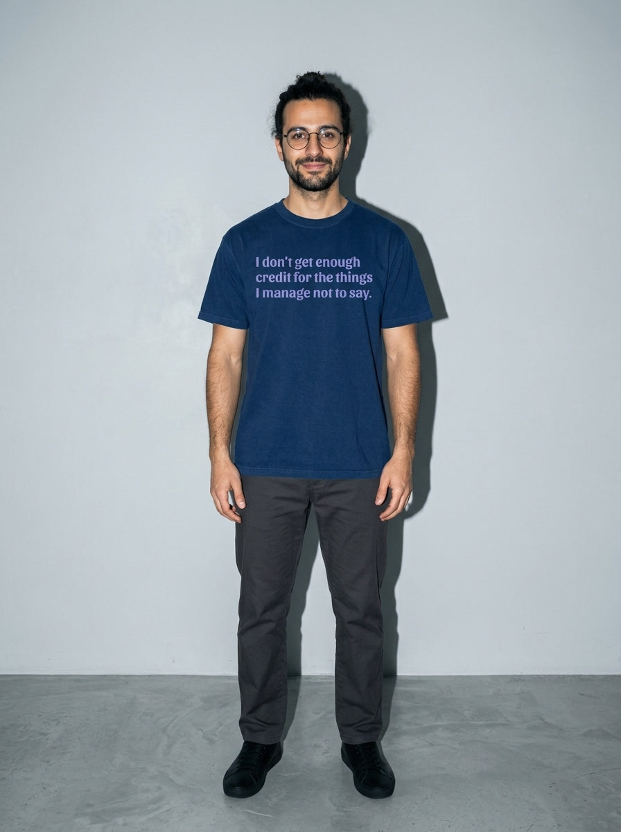 Not Enough Credit Premium Shirt - true-navy--main
