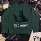 Catgpt Sweatshirt sweatshirt — Bottle Green