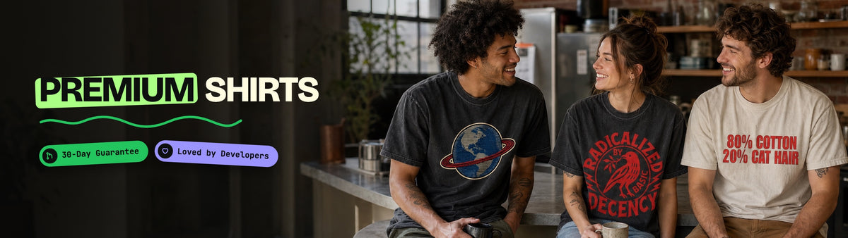 Premium Shirts collection: people wearing CodeCulture shirts from this collection