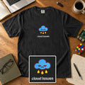 Cloud Issues Embroidered Shirt in Black