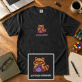 Garbage Collector Embroidered Shirt in Black