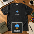 Kindness Is A Feature Embroidered Shirt in Black
