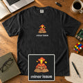 Minor Issue Embroidered Shirt in Black